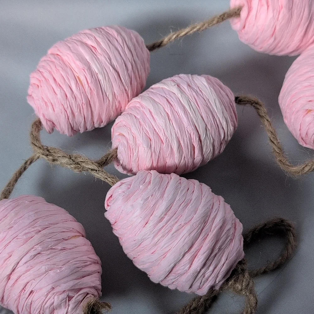 Cotton & Co Pink Easter Egg 6 Foot Garland